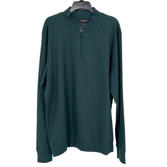 WestZeroOne Half-Zip Pullover Shirt Dark Green Size Medium NWOT - Picture 1 of 7